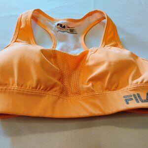 Orange FILA Sports Bra Small